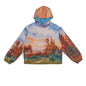 Teddy Fresh Tapestry Landscape Watercolor Hoodie